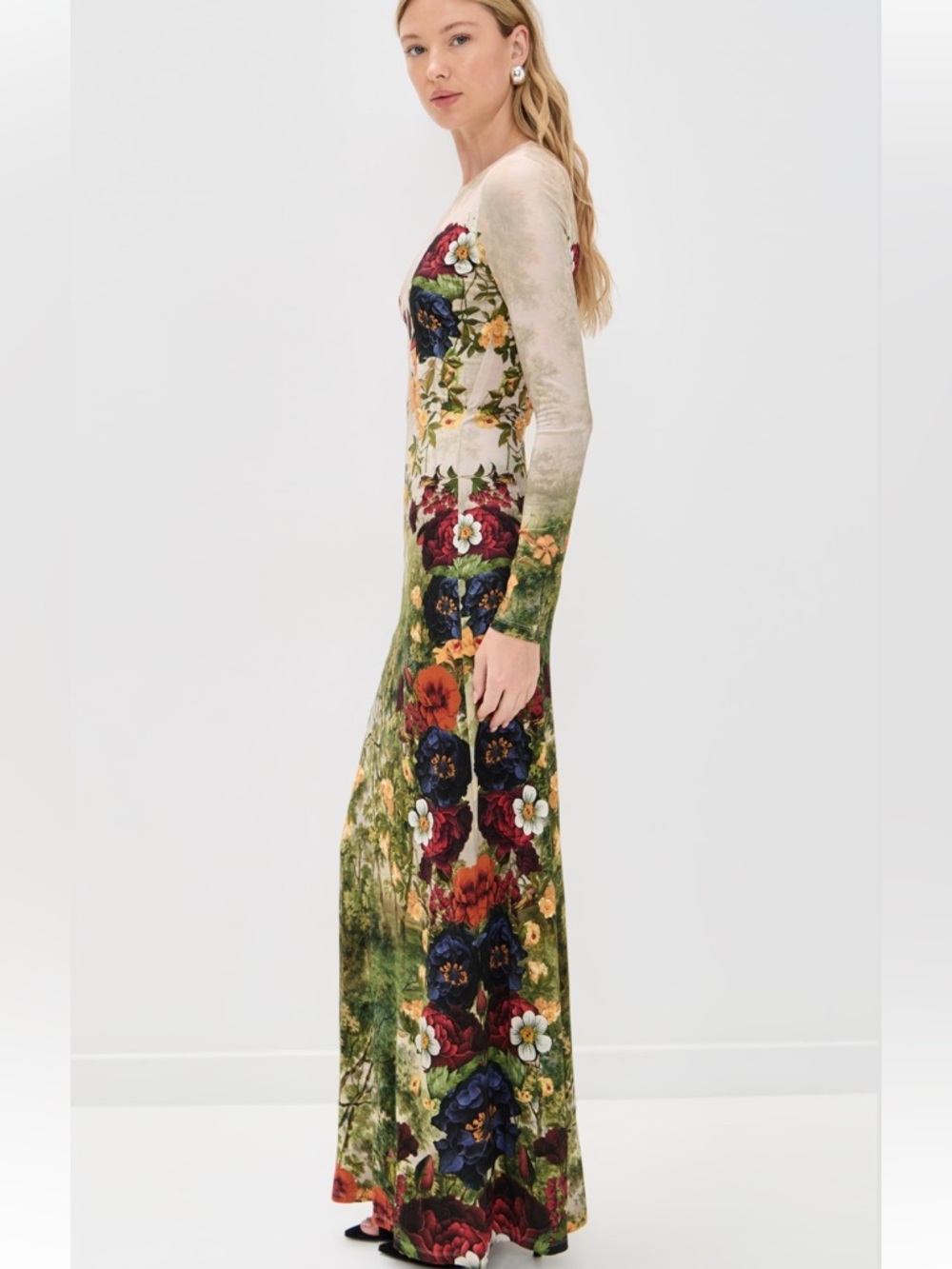 ALICE + OLIVIA  DELORA MAXI DRESS SIZE 6 - Picture 3 of 9